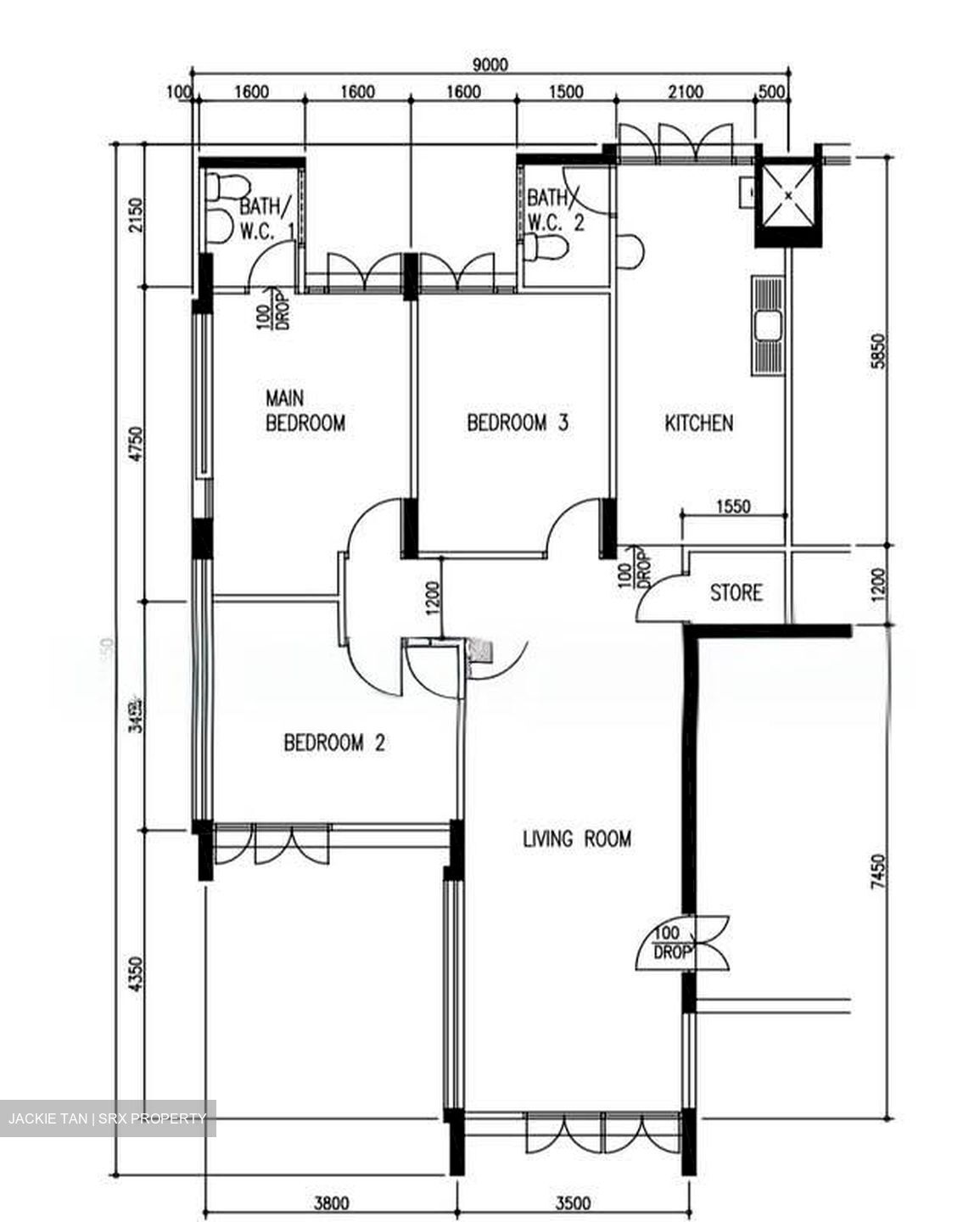 Blk 228 Boundary Ville (Serangoon), HDB 4 Rooms #574404661